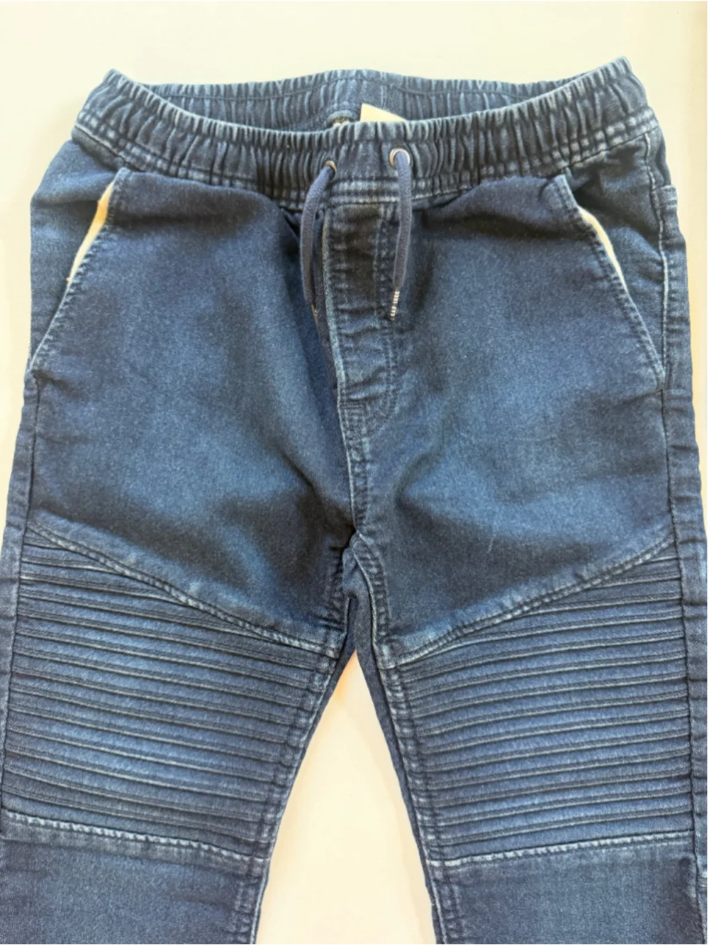 Lot of 2 Gap Kids Moto Jogger Pants Boy in Denim and Olive Green Size M (8-9)